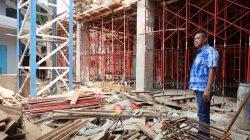 Kota Bekasi - Wali Kota Bekasi Tri Adhianto meninjau pembangunan GOR Terpadu untuk Porprov Jabar 2026. Foto: Ist