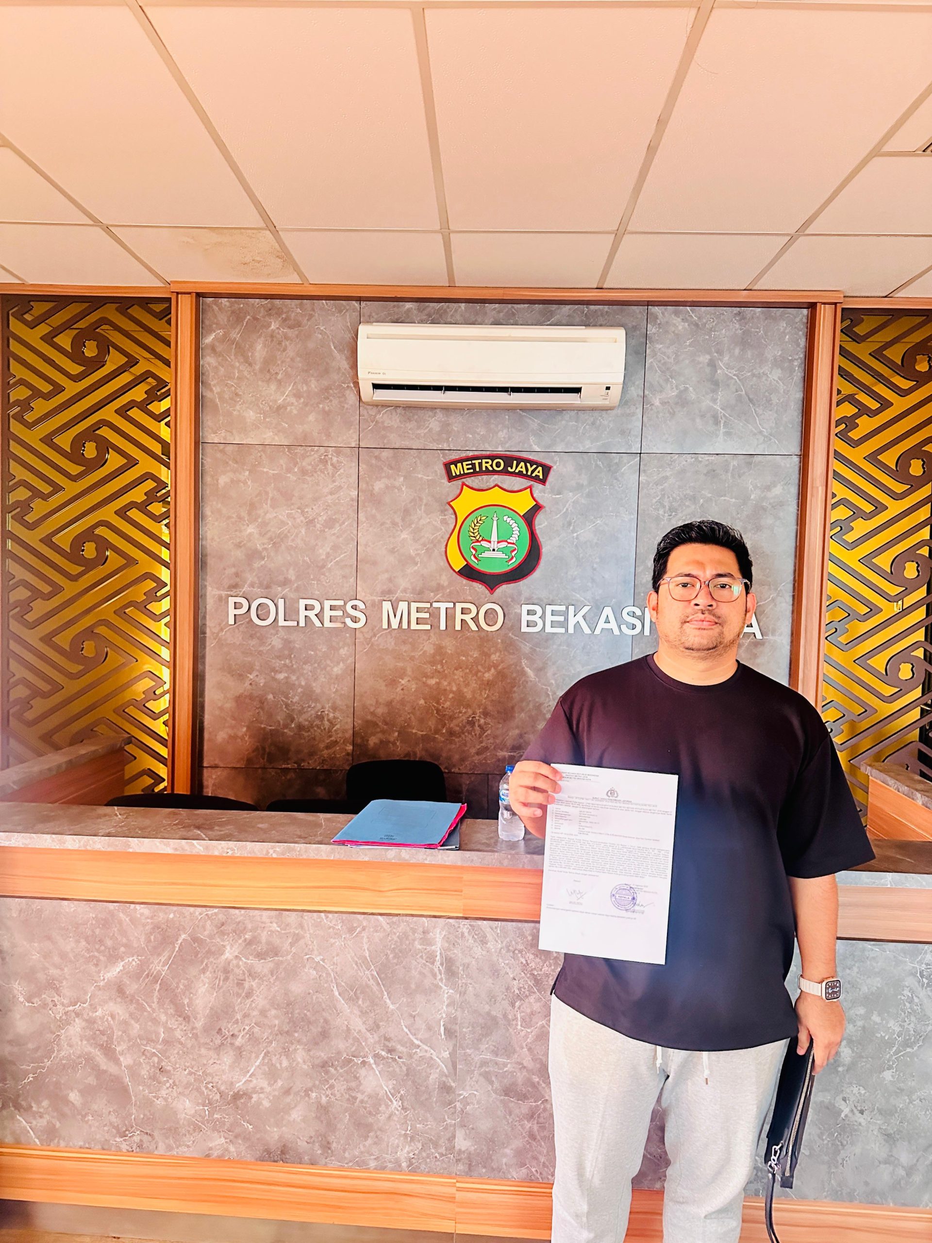 Kota Bekasi - Pimpinan Yayasan Nusa Jaya Depok yang menaungi STIE GICI Bekasi secara resmi melaporkan sejumlah pihak dari SMK KORPRI Kota Bekasi