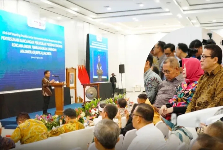 Kabupaten Bekasi - Pelaksana Harian (Plh) Sekda Kabupaten Bekasi, Ida Farida, menghadiri Kick-Off Panitia Antar Kementerian/Non-Kementerian Penyusunan Rancangan Peraturan Presiden tentang RIPKA Jakarta, di Kantor Kementerian PPN/Bappenas, Jakarta, Kamis (28/8/2025). FOTO : DOKPIM PEMKAB BEKASI.