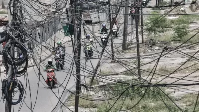 Kota Bekasi - Kabel Semrawut di Bekasi
