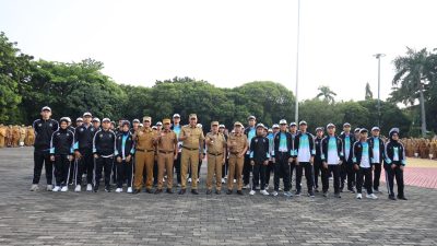 Kota Bekasi - Pemerintah Kota (Pemkot) Bekasi resmi menjalin kerja sama dengan PT Garuda Gemah Nusantara untuk perencanaan, pembangunan, dan pengembangan kawasan Stadion Patriot Candrabaga. Foto: Ist/Gobekasi.id.
