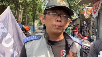 Kota Bekasi - Sekjen Koalisi Ojek Daring Nasional (KODAN) Bekasi Raya, Handriko.  Foto: Septian/Gobekasi.id.