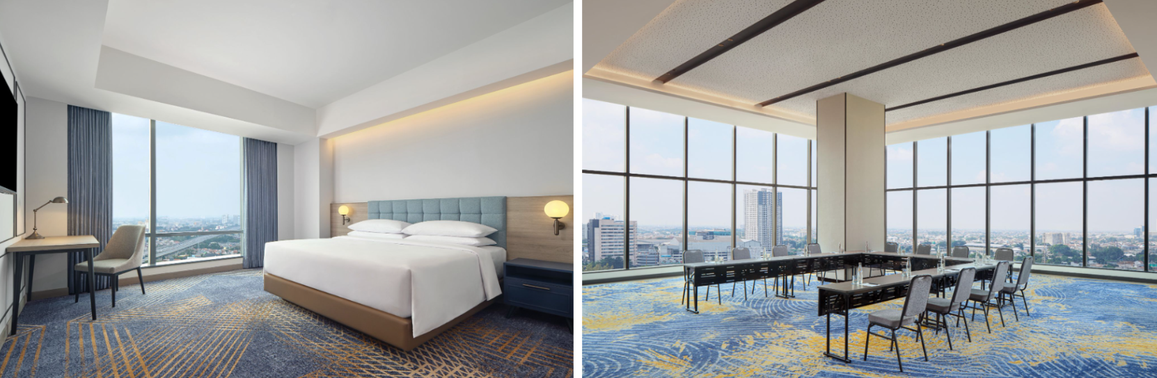 Kota Bekasi - Ruangan yang tersedia di Four Points by Sheraton Bekasi. Foto: Ist/Gobekasi.id.