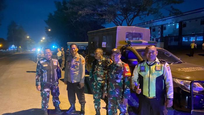 Kabupaten Bekasi - Patroli Skala Besar di Cikarang oleh tiga pilar, Rabu (3/9/2025) malam. Foto: Ist