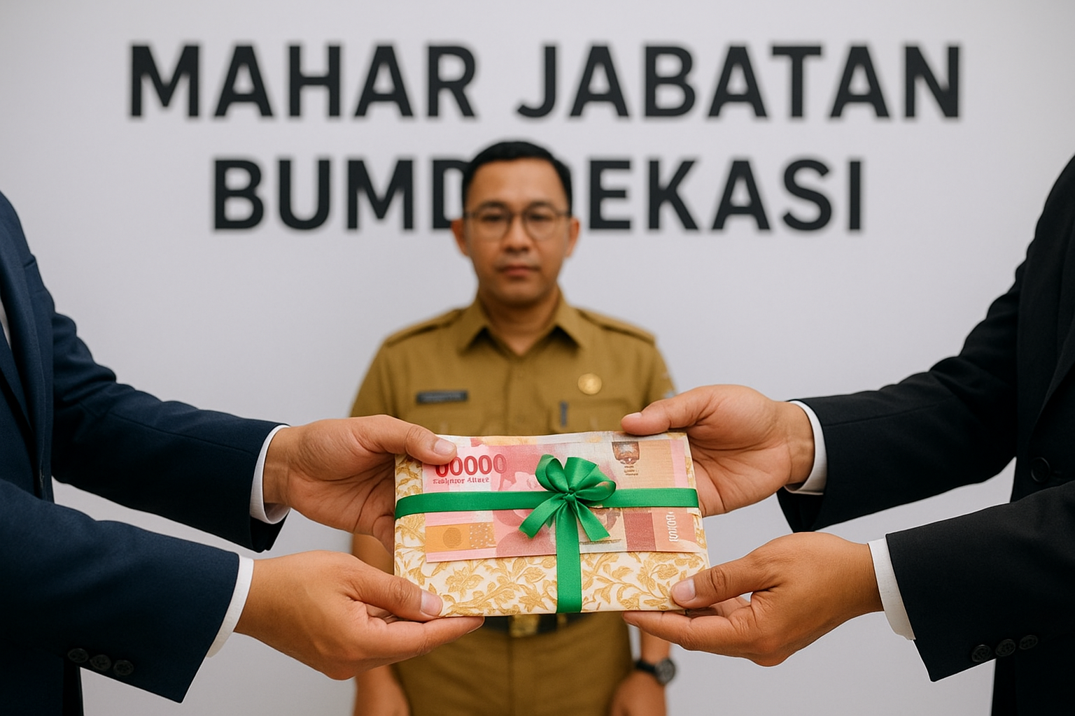 Kabupaten Bekasi - Ilustrasi mahar jabatan direksi BUMD di Bekasi. Foto: Gobekasi.id.