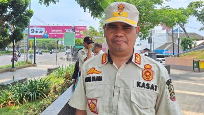 Kota Bekasi - Kasatpol PP Kota Bekasi, Nesan Sujana. Foto: Septian/Gobekasi.id.