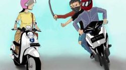 Bekasi - Ilustrasi begal kendaraan terhadap wanita