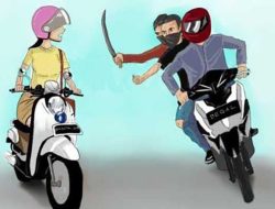 Begal Beraksi di Setu, Seorang Wanita Kehilangan Motor