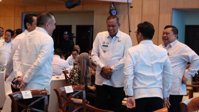 Kota Bekasi - Wali Kota Bekasi, Tri Adhianto saat menghadiri Rapat Koordinasi Nasional (Rakornas) Teknis Direktorat Jenderal Perhubungan Darat di Gedung Karya, Kementerian Perhubungan, Jakarta Pusat. Foto: Ist/Gobekasi.id.