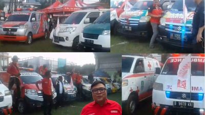 Kota Bekasi -Penyaluran 23 unit mobil ambulans yang diberikan kepada relawan Samatri melalui anggaran hibah APBD tahun 2022 dan 2023.