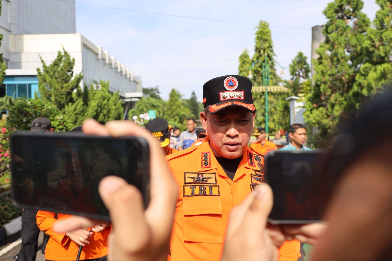 Kota Bekasi - Wali Kota Bekasi, Tri Adhianto ikut dalam apel persiapan bencana. Foto: Ist/Gobekasi.id.