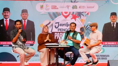 Kabupaten Bekasi - Acara Podcast Jambore Penggiat Pariwisata Kabupaten Bekasi di Gedung Pusat Pariwisata, Sertajaya, Cikarang Timur, Jumat (10/10/2025) Foto: Ist/Gobekasi.id.