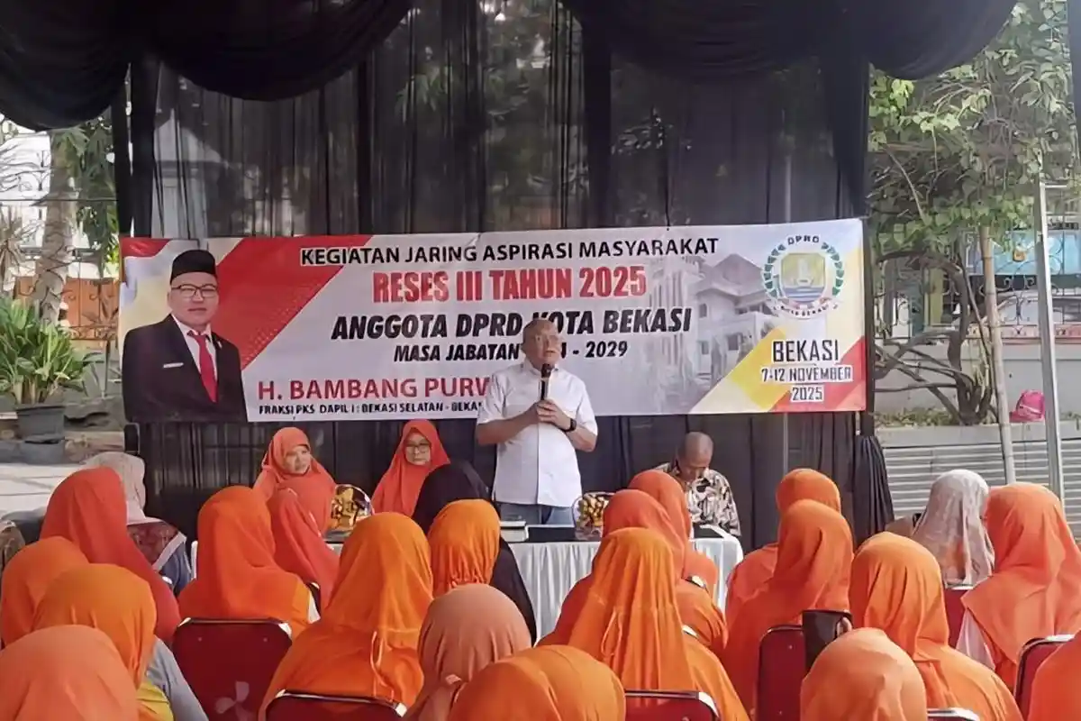 Kota Bekasi - Kegiatan Reses III Anggota Komisi IV DPRD Kota Bekasi, Bambang Purwanto, dari Fraksi Partai Keadilan Sejahtera (PKS).