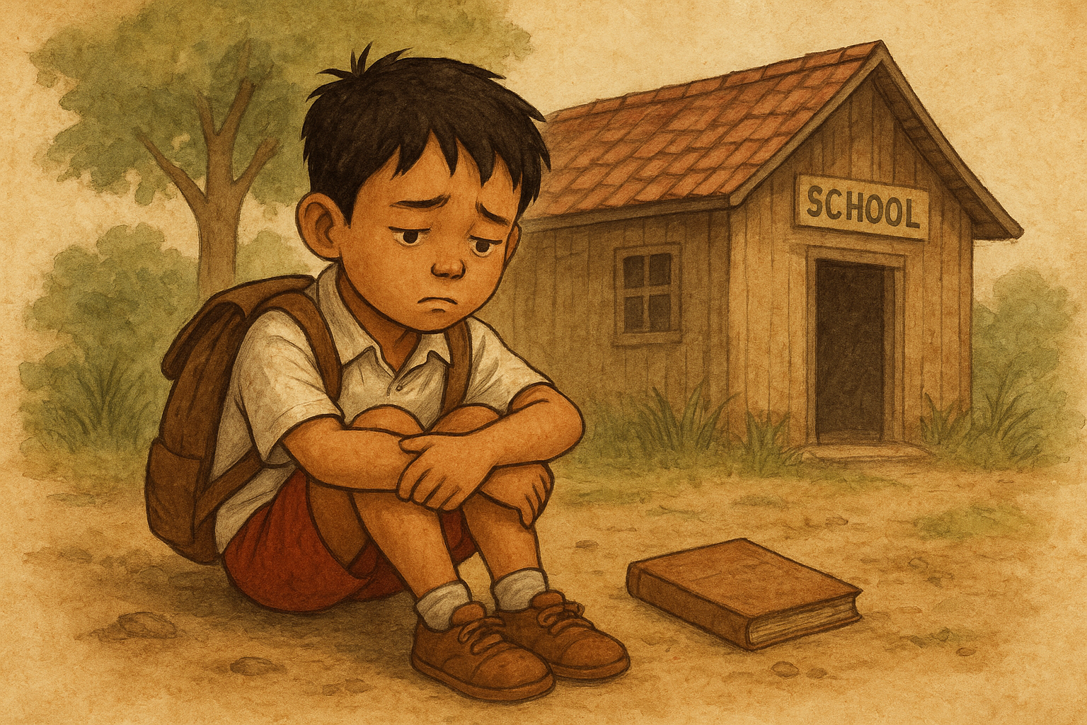 Bekasi - Ilustrasi anak putus sekolah. Foto: Gobekasi.id.