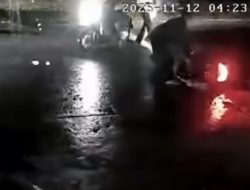 Lagi, Aksi Begal Terekam CCTV di Babelan, Pelaku Todong Korban dengan Sajam