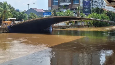 Kota Bekasi - Revitalisasi Kali Malang menjadi wisata air di Kota Bekasi. Foto: Ist/Gobekasi.id.