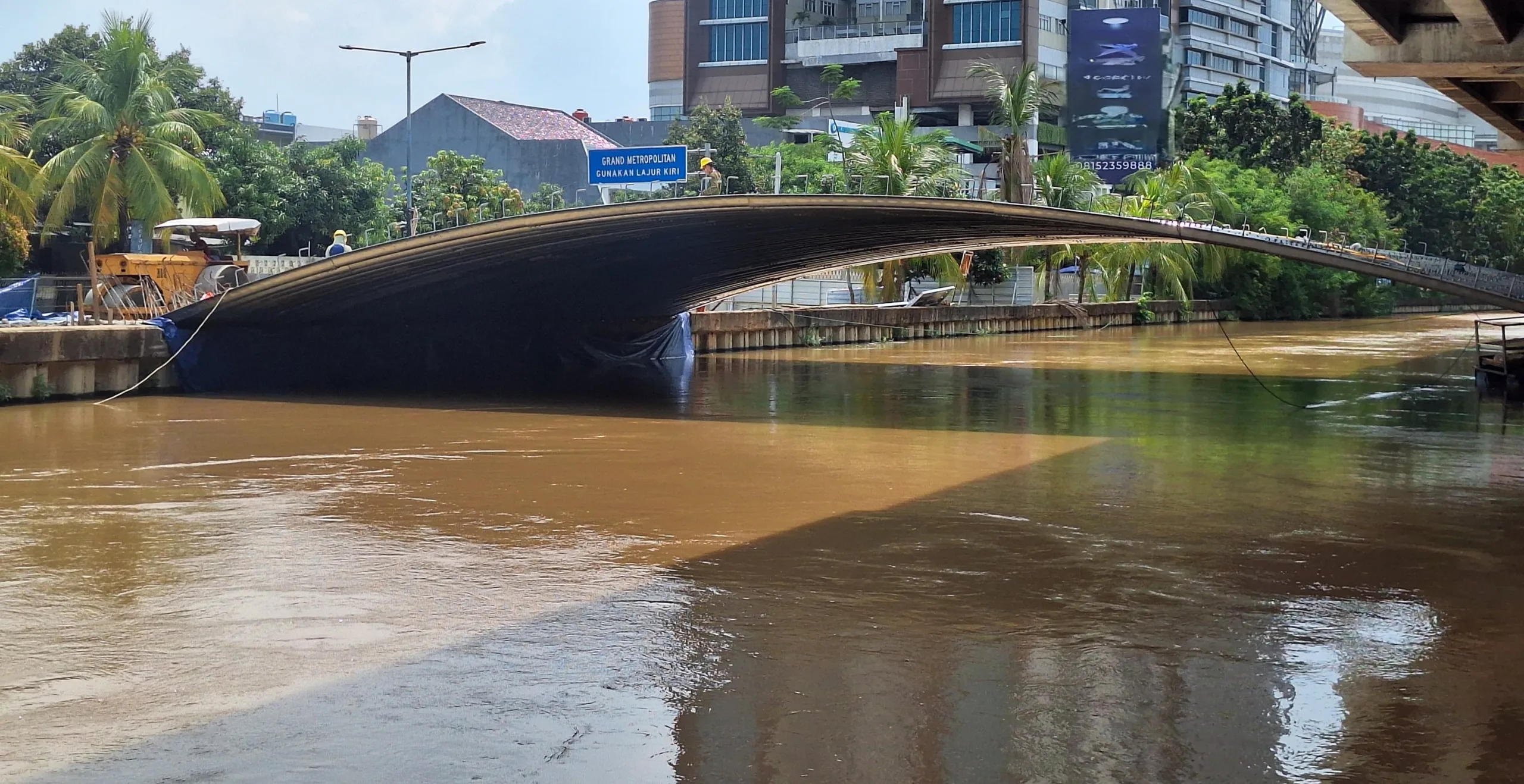 Kota Bekasi - Revitalisasi Kali Malang menjadi wisata air di Kota Bekasi. Foto: Ist/Gobekasi.id.
