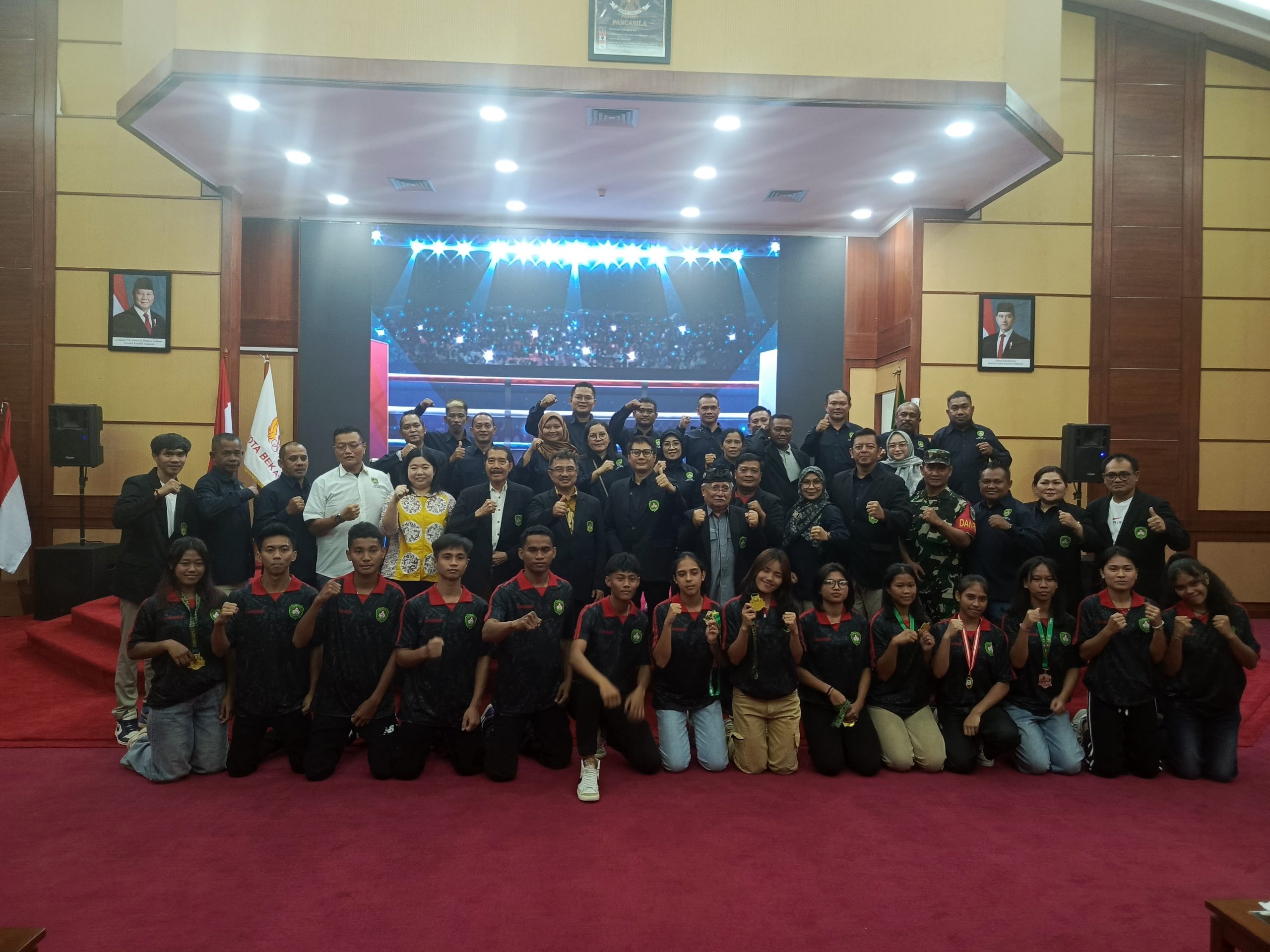 Kota Bekasi - Pelantikan Pengurus Pertina Kota Bekasi masa bankti 2025-2025 di Cevest, Kayuringin, Kota Bekasi. Foto: Gobekasi.id.