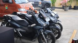 Kota Bekasi - Sepeda motor hasil curian yang diita Polres Metro Bekasi Kota. Foto: Ist/Gobekasi.id.