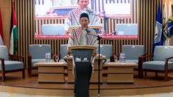Kota Bekasi - Ketua Presidium AWG, Muhammad Anshorullah saat memberikan pernyataan persatuan nasional. Foto: Ist/Gobekasi.id.