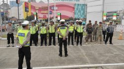 Kota Bekasi - Satlantas Polres Metro Bekasi Kota saat melaksanakan apel jelang operasi zebra 2025. Foto: Ist/Gobekasi.id.