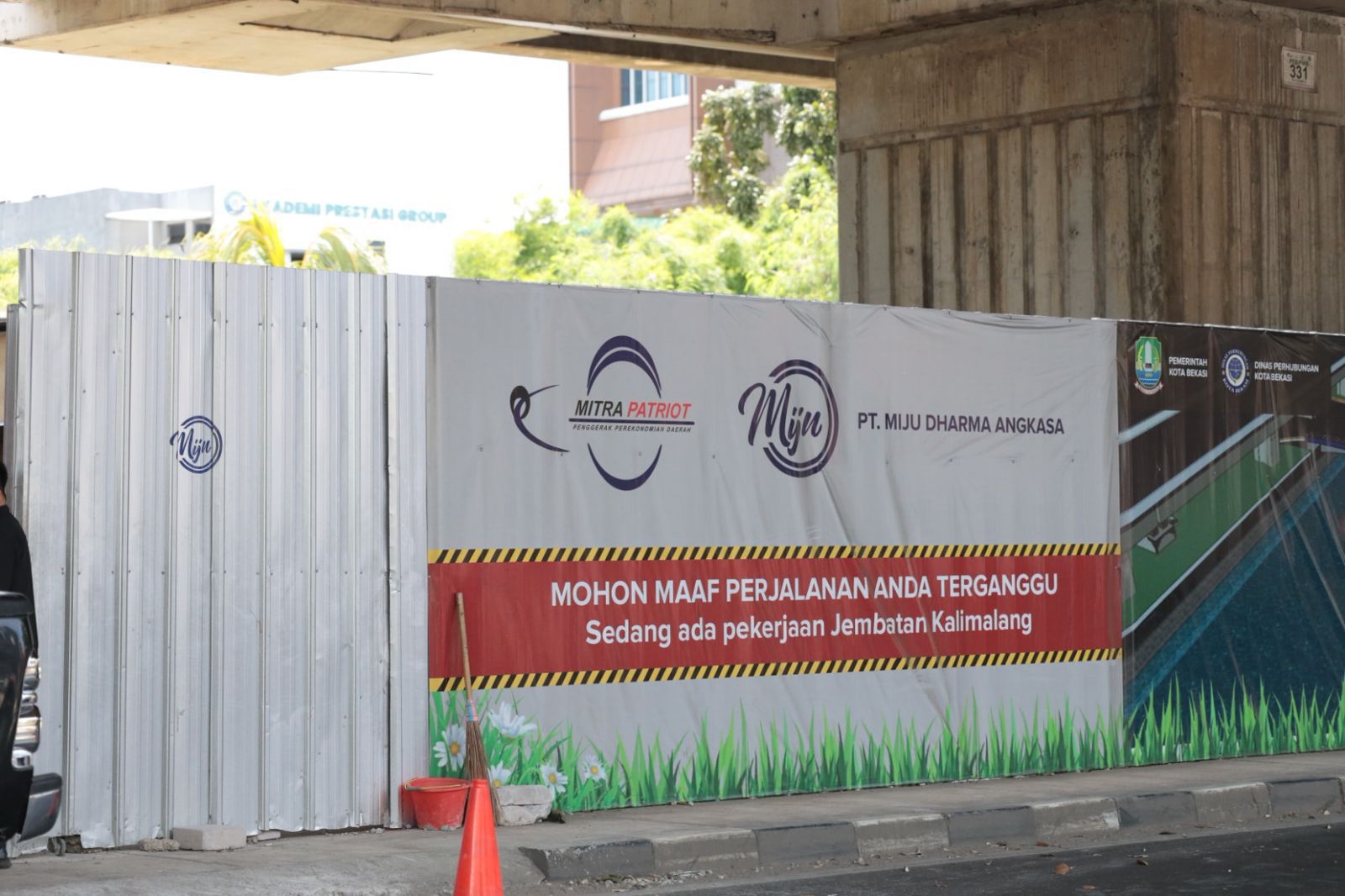 Kota Bekasi - Wisata Air Air Kalimalang yang ada di Jalan KH Noer Ali masih dalam progres pembangunan. Foto: Ist/Gobekasi.id.