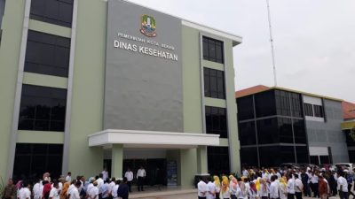 Kota Bekasi - Pegawai saat apel pagi di Dinas Kesehatan Kota Bekasi. Foto: Ist/Gobekasi.id.