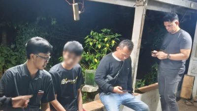 Kabupaten Bekasi - Unit Reserse Kriminal Polsek Cikarang Pusat menangkap seorang pria berinisial MSG di Kabupaten Bekasi usai menyebarkan konten asusila milik mantan pacar ke media sosial. Foto: Ist/Gobekasi.id.