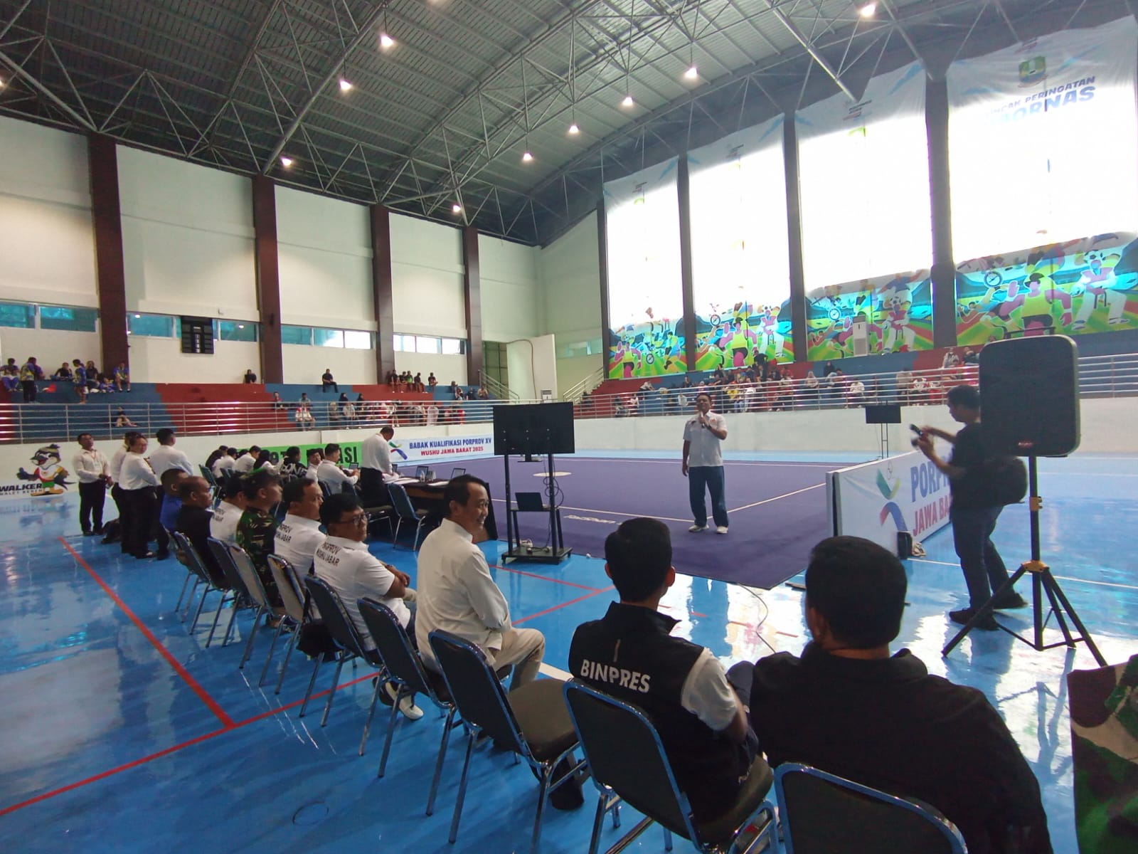 Kota Bekasi - Pembukaan Babak Kualifikasi Wushu Indonesia Jawa Barat di GOR Bang Yan, Kota Bekasi, 1 Oktober 2025. Foto: KONI Kota Bekasi
