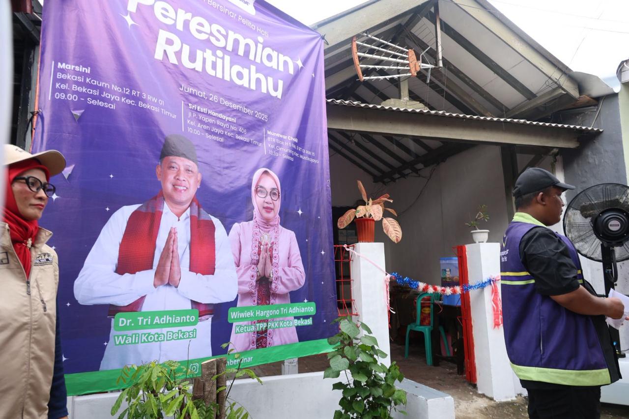 Kota Bekasi - Peresmian Rumah Tidak Layak Huni di Kota Bekasi. Foto: Ist/Gobekasi.id.