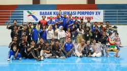Kota Bekasi - Babak Kualifikasi (BK) Pekan Olahraga Provinsi (Porprov) Jawa Barat, Wushu di GOR Bang Yan, Kota Bekasi. Foto: Ist
