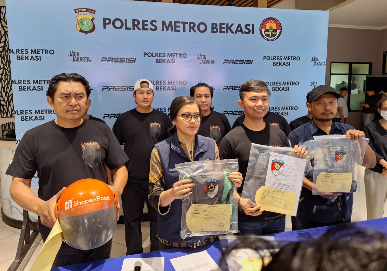 Kota Bekasi - Polres Metro Bekasi saat melakukan konferensi pers terkiat dengan penculikan anak, Jumat (30/1/2026). Foto: Ist/Gobekasi.id.