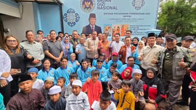 Kota Bekasi - Wali Kota Bekasi Tri Adhianto meresmikan dapur SPPG di Jatibening Baru, Kota Bekasi, Selasa (17/1/2026). Foto: Ist/Gobekasi.id.