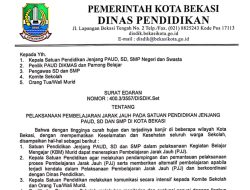 Curah Hujan Tinggi dan Banjir, Pembelajaran di Kota Bekasi Dialihkan ke PJJ
