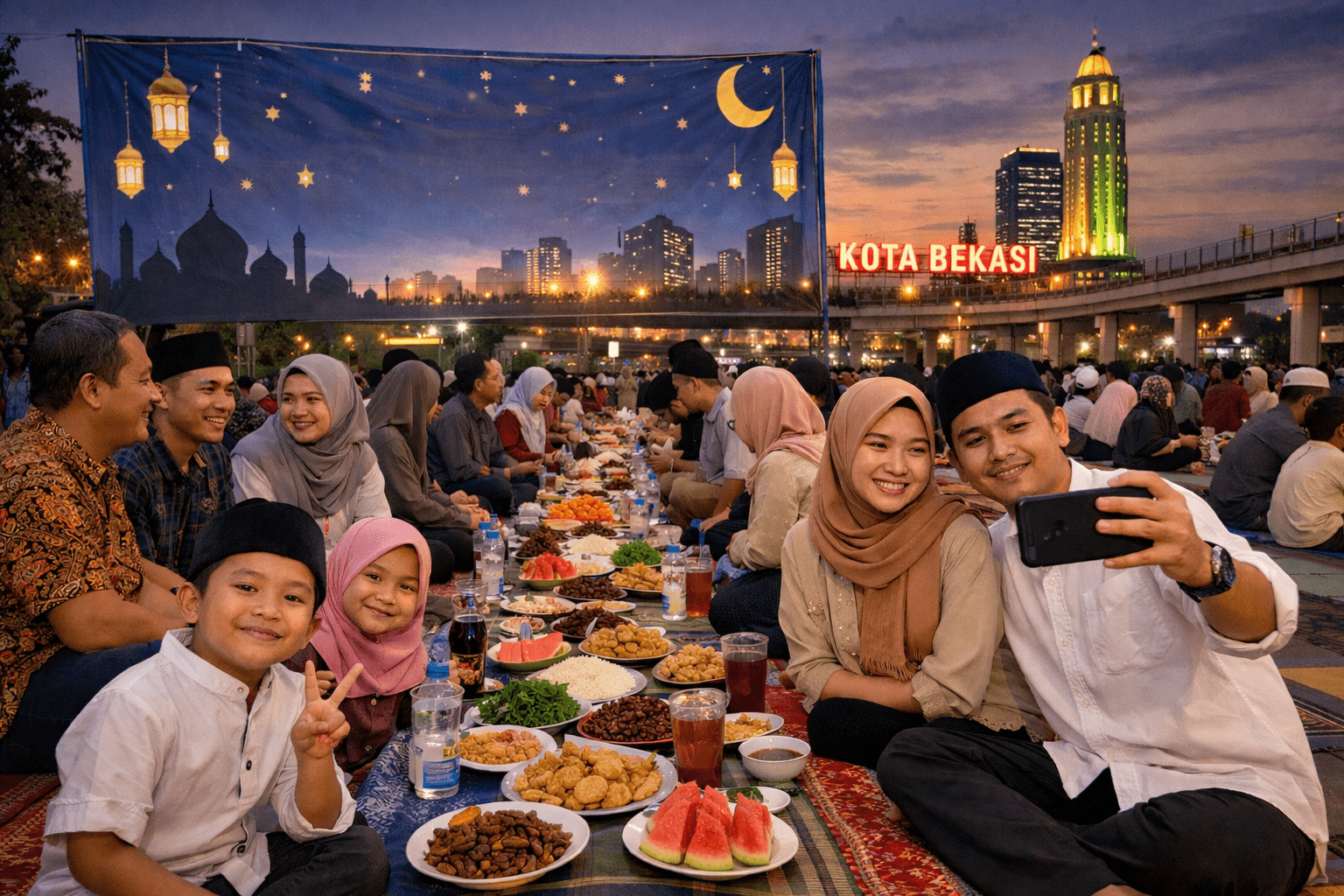 Kota Bekasi - Ilustrasi Buka Puasa bersama. Foto: Gobekasi.id.