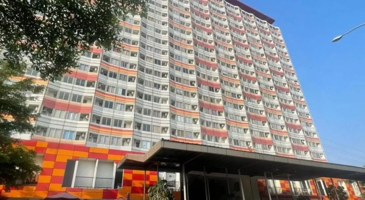 Kota Bekasi - Apartemen Riverview Tower Mahakam, Kecamatan Cikarang Utara, Kabupaten Bekasi, tempat mahasiswi yang ditemukan meninggal dunia. Foto: Ist
