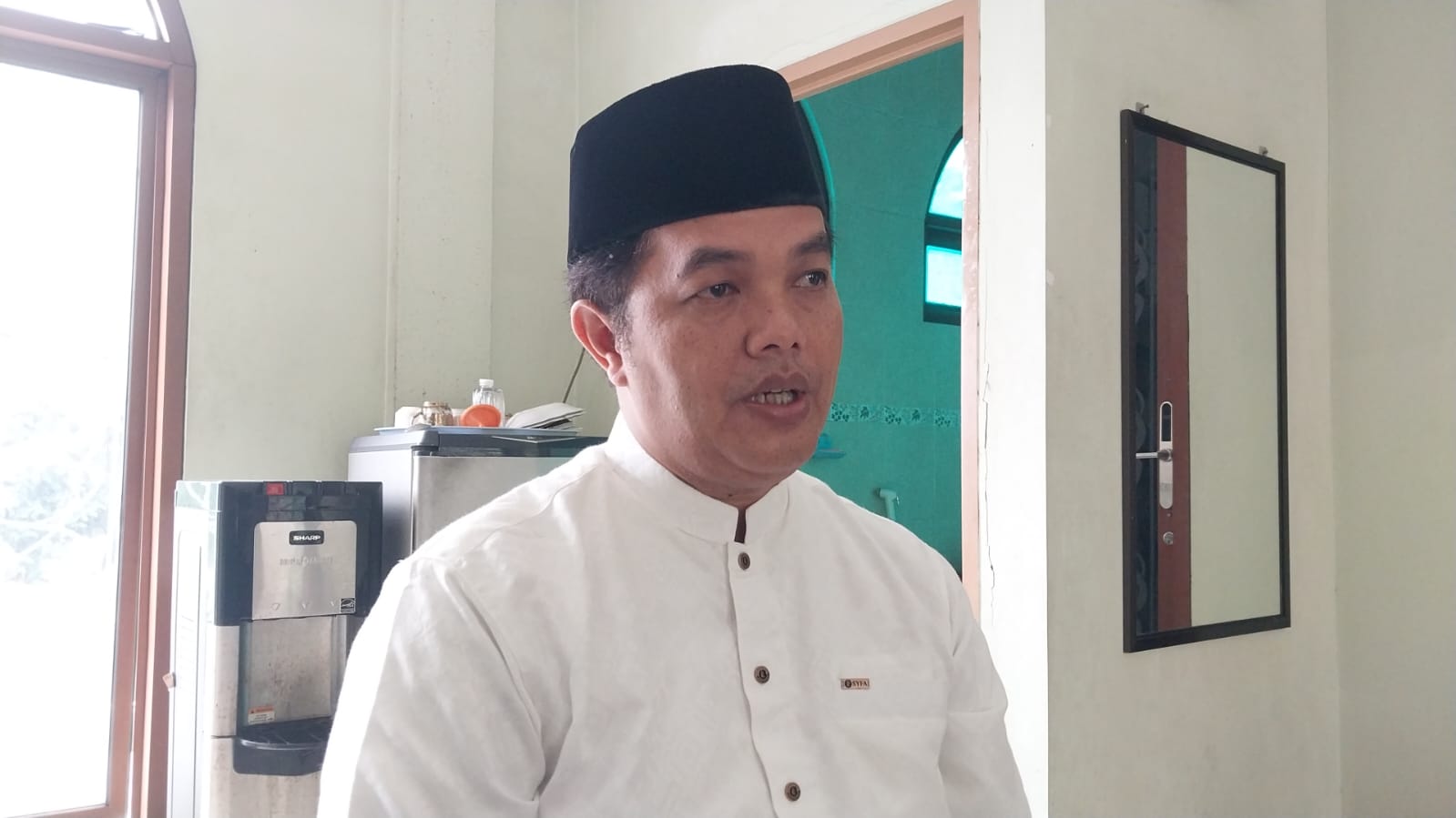 Kota Bekasi - Ketua DKM Masjid Agung Al Barkah Kota Bekasi, Nachrawi Subandi. Foto: Septian/Gobekasi.id.