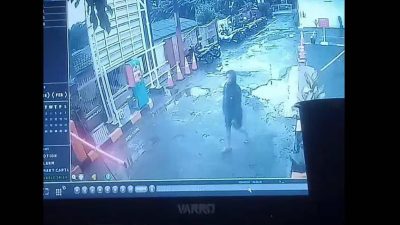 Kota Bekasi - Rekaman CCTV menangkap korban di sekitar RS Juwita. Foto: Ist/Gobekasi.id.
