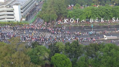 Kota Bekasi - Suasana CFD di Jalan Ahmad Yani Kota Bekasi. Foto: Gobekasi.id.