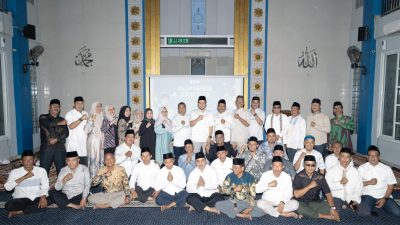 Kota Bekasi - Peringatan Nuzulul Quran 1447 Hijriah yang dirangkaikan dengan kegiatan buka puasa bersama di lingkungan Perumda Tirta Bhagasasi, Kamis (5/3/2026). Foto: Ist/Gobekasi.id.