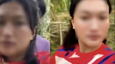 Bekasi - Video ibu tiri vs anak tiri di kebun sawit viral (Tiktok/@nisazoonesya)