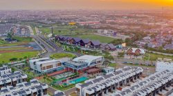 Kabupaten Bekasi - Foto udara Summarecon Crown Gading (SCG) yang semakin mengukuhkan diri sebagai magnet baru properti di perbatasan Bekasi dan Jakarta Utara. Foto: Ist/Gobekasi.id.