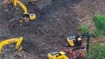 Tragedi Longsor Bantargebang: 8 Truk Sampah Ditemukan Ringsek, Tim SAR Masih Berpacu Cari 4 Korban Hilang