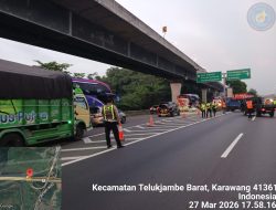 Arus Balik Membludak, Jasa Marga Pertebal Contraflow Jadi 2 Lajur di Tol Japek Menuju Jakarta