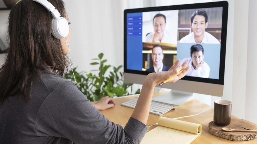 Foto: Ilustrasi pekerja kantoran WFH. (Dok: Freepik)