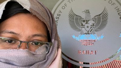 Kota Bekasi - Lely Lydia (33), warga Kelurahan Telukpucung, Kecamatan Bekasi Utara kini berada di Shelter Kedutaan Besar Republik Indonesia (KBRI) Maroko. Foto: Ist