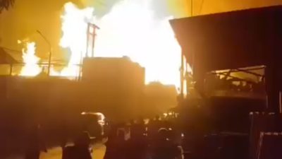 Kota Bekasi - ebakaran SPBE Cimuning Bekasi Malam Ini