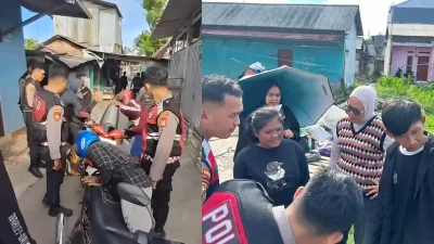 Kabupaten Bekasi - Kombes Pol Sumarni, yang akrab disapa Bunda Kapolres, korps baju cokelat ini melakukan operasi senyap menyisir wilayah rawan di Cikarang Utara. Foto: Ist/Gobekasi.id.