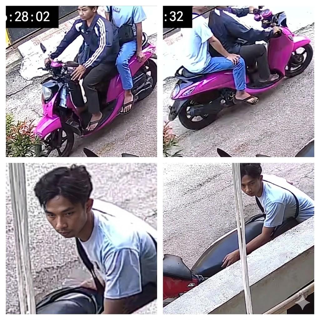 Kabupaten Bekasi - Rekaman CCTV curanmor Kavling Griya Sakinah Mangunjaya Tambun