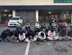 Polisi Gagalkan Tawuran di Medan Satria, 16 Remaja dan Sajam Diamankan